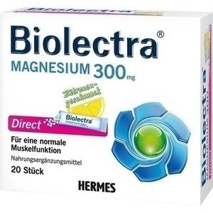 BIOLECTRA Magnesium 300 mg Direct Zitrone Sticks