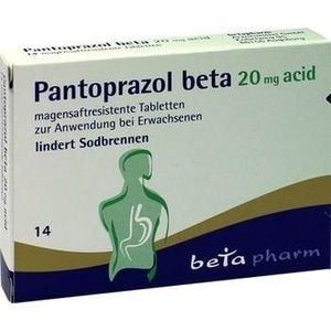 PANTOPRAZOL beta 20 mg acid magensaftres.Tabletten