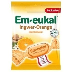 EM-EUKAL Bonbons Ingwer Orange zuckerfrei